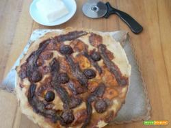 Pizza stracchino acciughe e olive – lievito madre