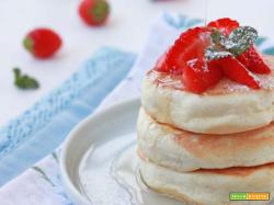 Fluffy Japanese Pancakes light e senza lattosio