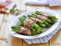 Fagiolini al forno con pancetta affumicata