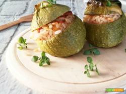 Zucchine ripiene di riso