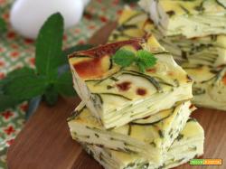 Flan greco di Zucchine, Feta e Menta