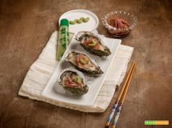 Stuzzicando il palato: ostriche con wasabi e zenzero