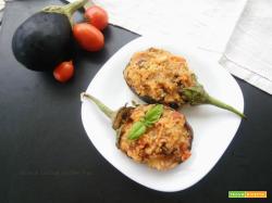 Melanzane ripiene di riso