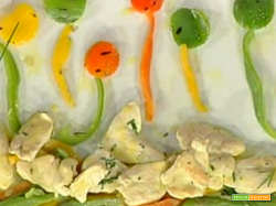 Scaloppine di pollo all’erba cipollina con peperoni da 'La Prova del Cuoco'