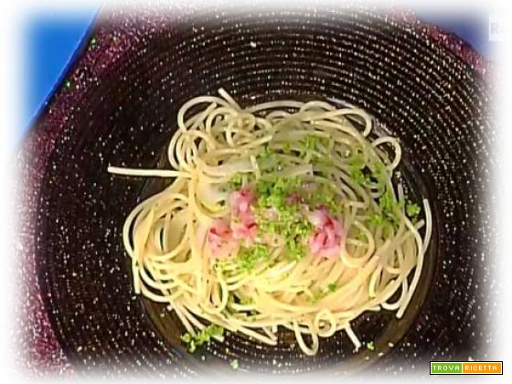 Spaghettoni al limone salato, gamberi e bottarga da La Prova del Cuoco