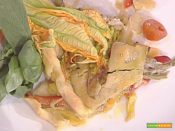 Crostata con verdure, mozzarella e alici da La Prova del Cuoco