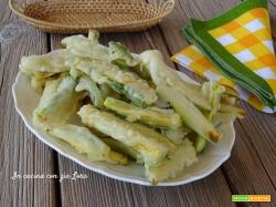 Zucchine fritte in tempura croccantissime