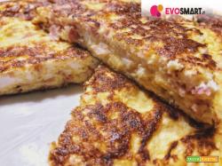 Frittata di ricotta e prosciutto