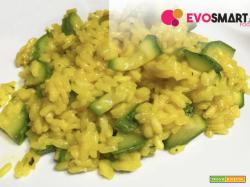 Risotto allo zafferano con zucchine