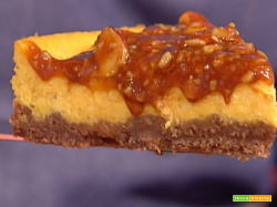 Cheese cake alla zucca con salsa mou da La Prova del Cuoco