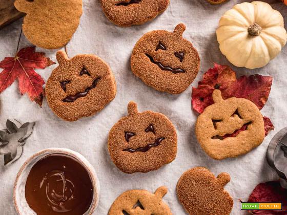 Biscotti alla Zucca Vegan Integrali | Vegan Pumpkin Cutout Cookies