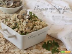 Risotto con vongole o lupini di mare