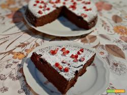 Torta al melograno e cioccolato