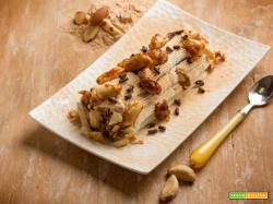 Tronchetto con panna e noci di macadamia: una delizia esotica