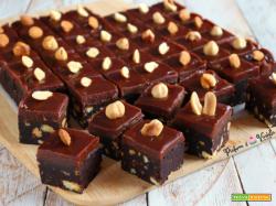 CUBETTI AL CIOCCOLATO con burro di arachidi