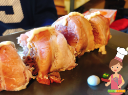 Tonnetto con bacon croccante e maionese di soia