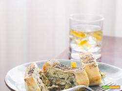 Strudel di carciofi e formaggio di fossa