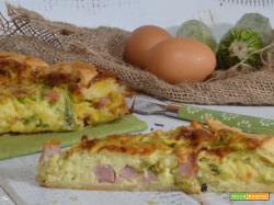 Torta salata zucchine e prosciutto