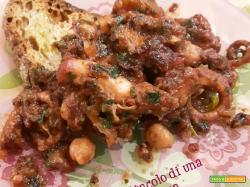 POLPO IN UMIDO CON CECI E PATATE
