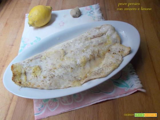Pesce persico con zenzero e limone