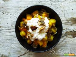 Gnocchi zucca, porcini e burrata