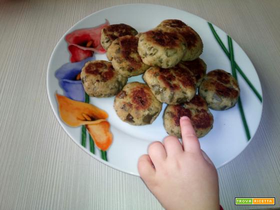 Mini burgher di melanzane - Ricetta per Bambini