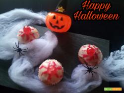 Muffins occhi rossi - Ricetta Halloween