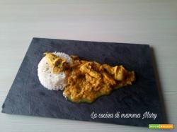 Pollo al curry con riso basmati