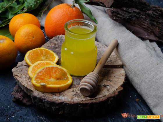Tisana all’arancia con miele curcuma e zenzero