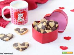 Biscotti vaniglia e cacao San Valentino