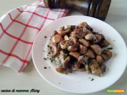 Funghi champignon trifolati al forno