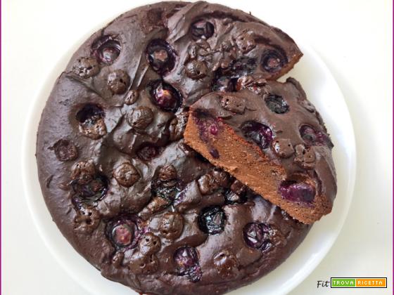 Torta Avocado Brownie al Cioccolato e Mirtilli