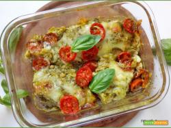 Pollo al Forno con Pesto e Mozzarella