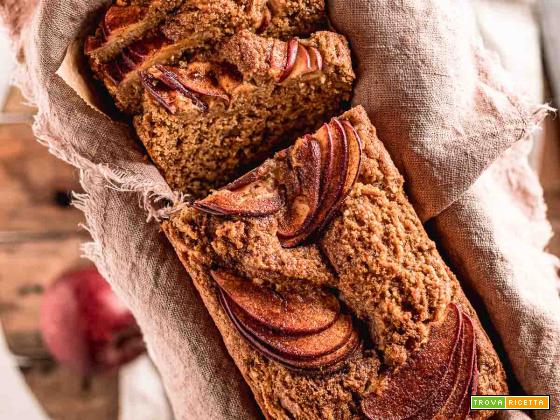 Torta allo Yogurt e Mele Senza Uova Vegan Apple Loaf Cake