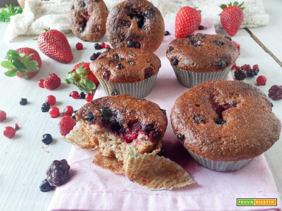 Muffins multivitaminici ai frutti di bosco