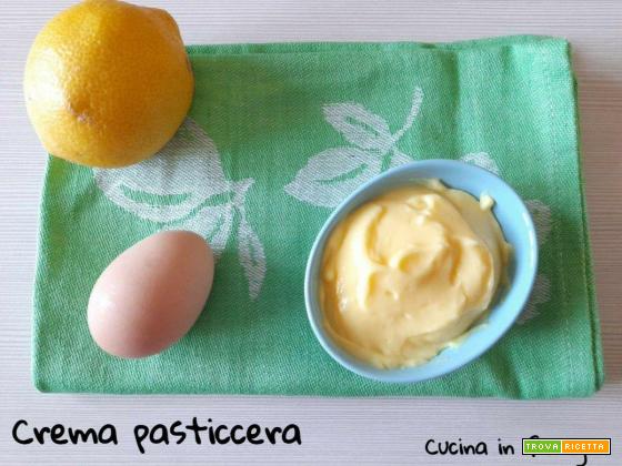 Crema pasticcera - aromatizzata al limone