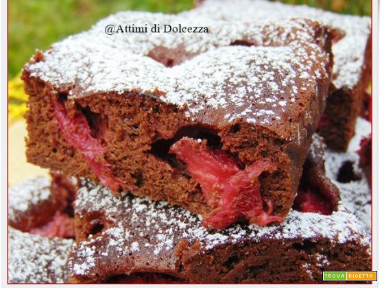 BROWNIES VELOCI NUTELLA E FRAGOLE