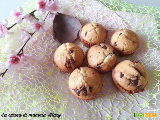 Muffin con scaglie di cioccolato