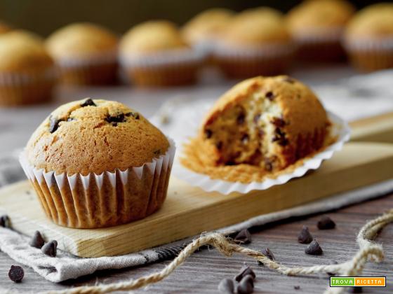 Muffin alle Gocce di Cioccolato