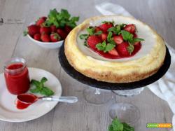 Newyork cheesecake con coulisse di fragole