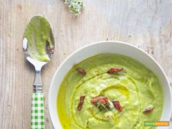 Crema di piselli freschi: fresca e leggera!