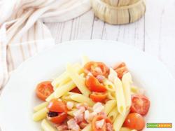 Penne pomodorini e pancetta