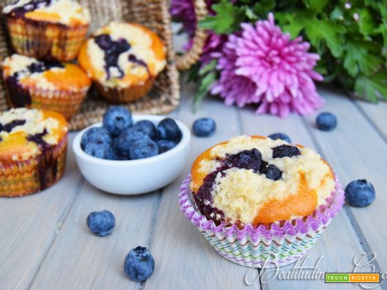Blueberry streusel muffin