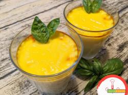 Crema dolce al basilico