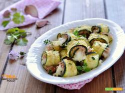 Rotolini di zucchine e prosciutto gratinati