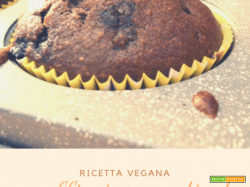 Muffin integrali vegani al cacao con mirtilli – ricetta senza lievito, burro e uova