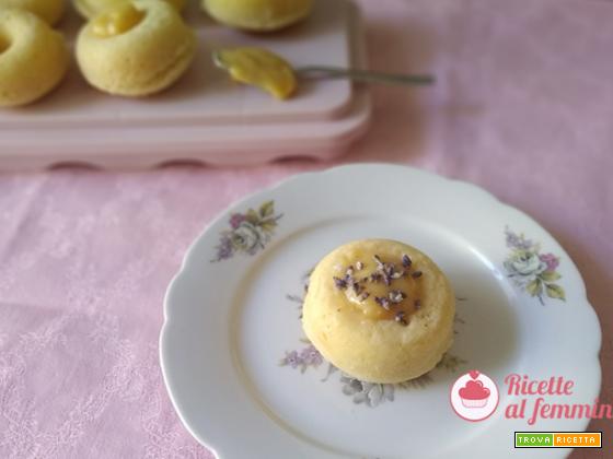 Muffin limone e ricotta con crema lemon curd