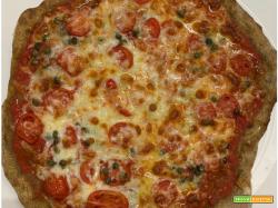 Pizza tonda fatta in casa come in pizzeria, con farina Tibiona 50
sfumature di cereali, da cuocere in giornata o con maturazione in
frigo anche di 3 giorni