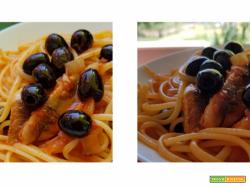 Linguine sgombro e olive