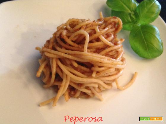 Spaghetti integrali alla siciliana